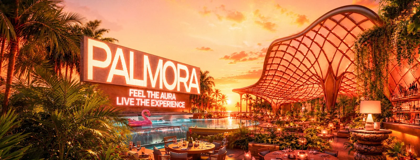 Không gian ngoài trời nhiệt đới Palmora